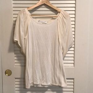 Preowned Trina Turk knit tank top with cape, sleeves and back – small